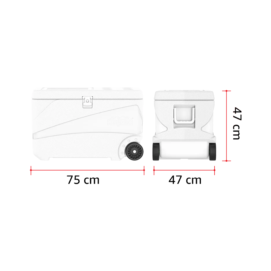 84L KeepCold Deluxe Icebox with Wheels