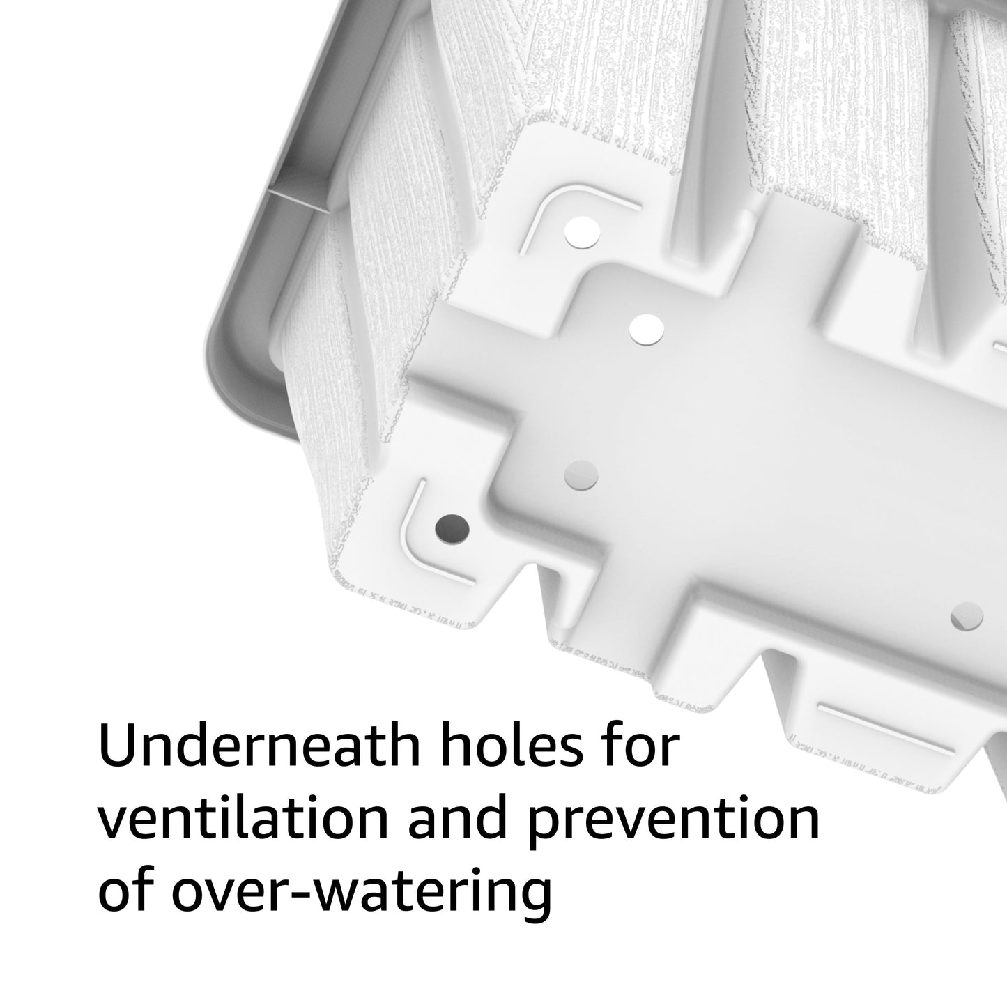 36" Cedargrain Rectangular Planter with Tray - Cosmoplast Kuwait