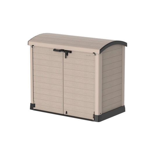 CEDARGRAIN 1200L SMALL STORAGE SHED WITH ARC LID - Cosmoplast Kuwait