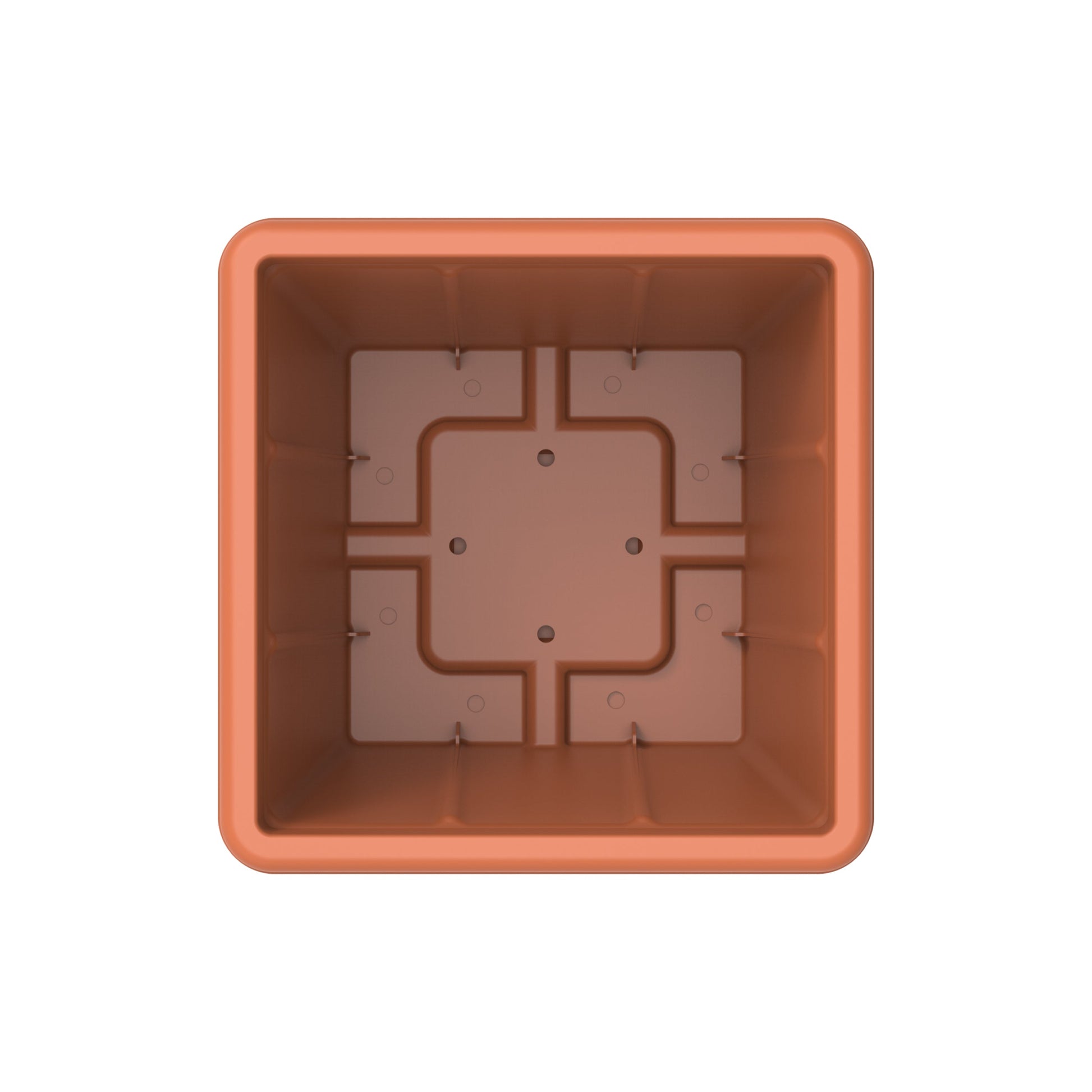 20L Cedargrain Square Planter with Tray - Cosmoplast Kuwait