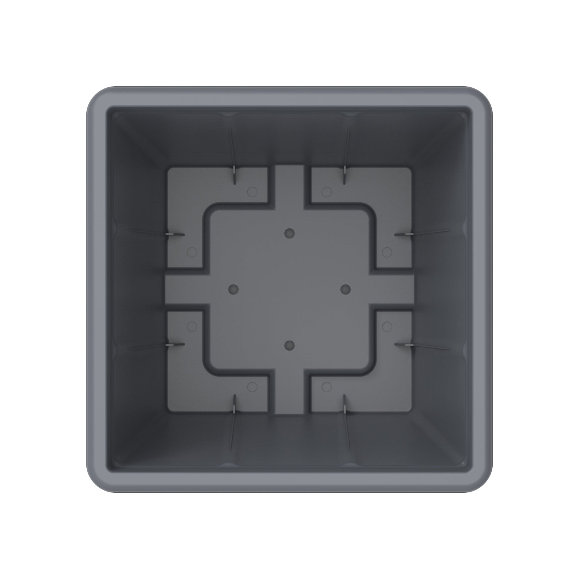 30L Cedargrain Square Planter with Tray - Cosmoplast Kuwait