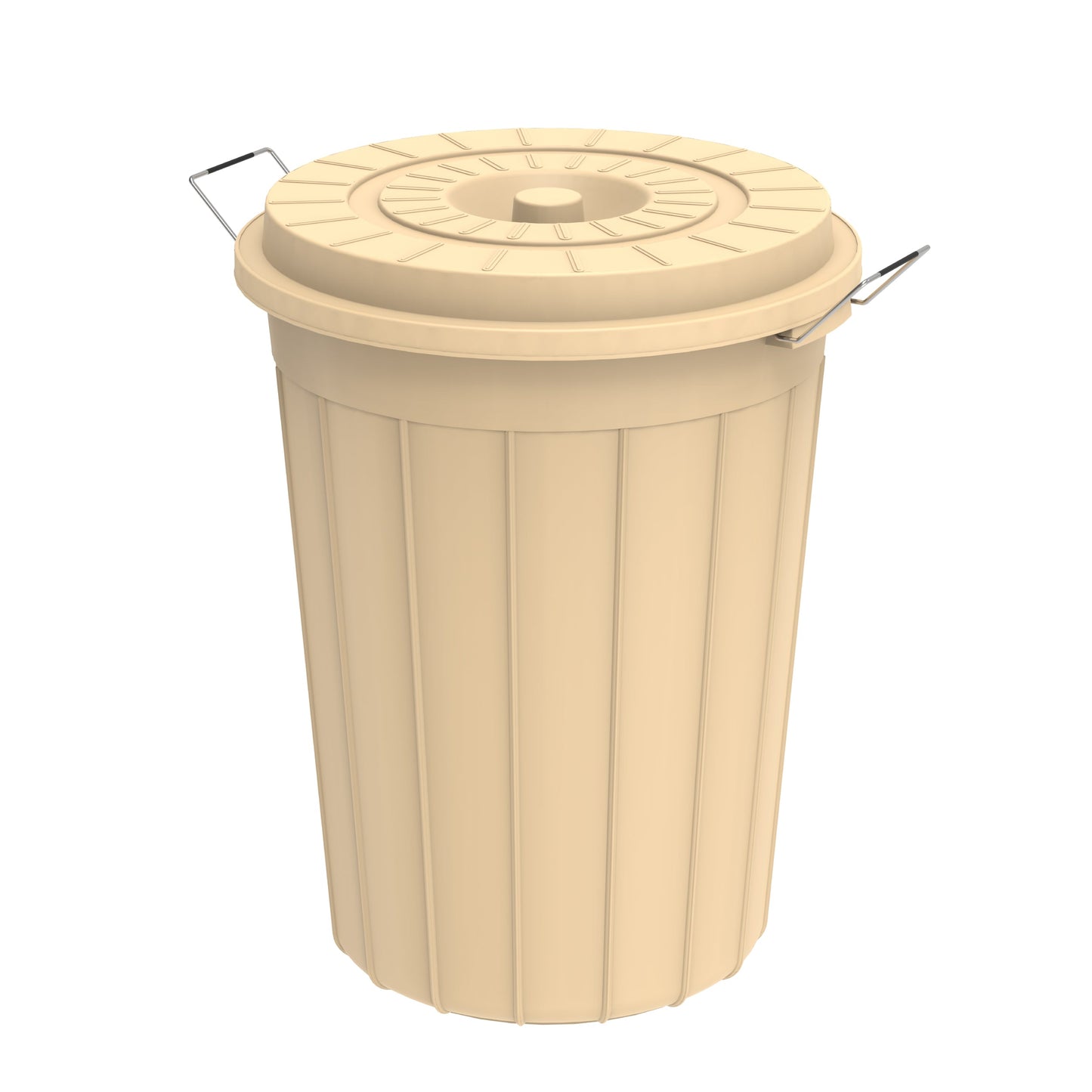 100L Round Plastic Drums with Lid - Cosmoplast Kuwait