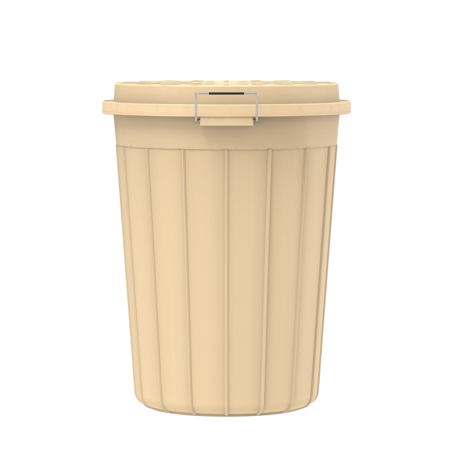 100L Round Plastic Drums with Lid - Cosmoplast Kuwait