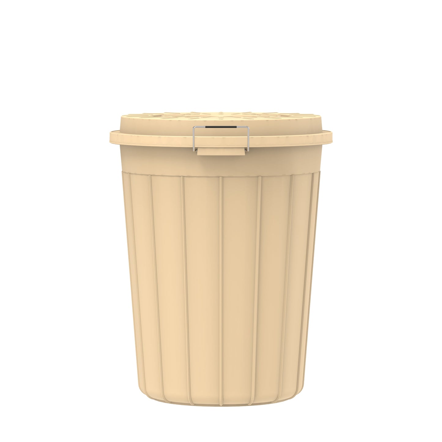 70L Round Plastic Drums with Lid - Cosmoplast Kuwait