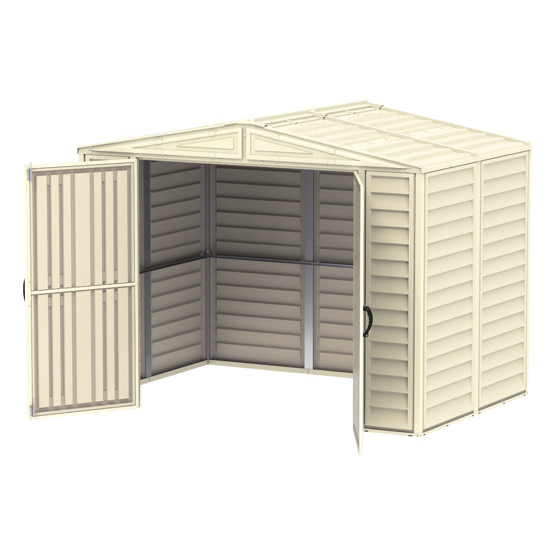 DuraMate 8x5.5ft (239.7x162.8x187.5 cm) Resin Storage Shed - Cosmoplast Kuwait