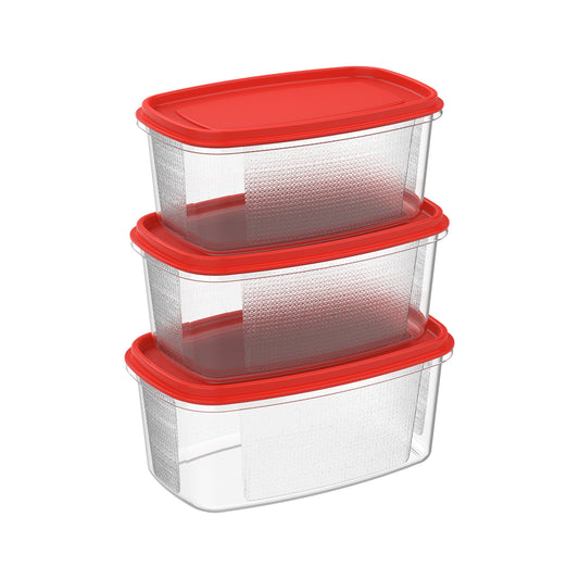 Oval Food Storage Containers Pack - Cosmoplast Kuwait