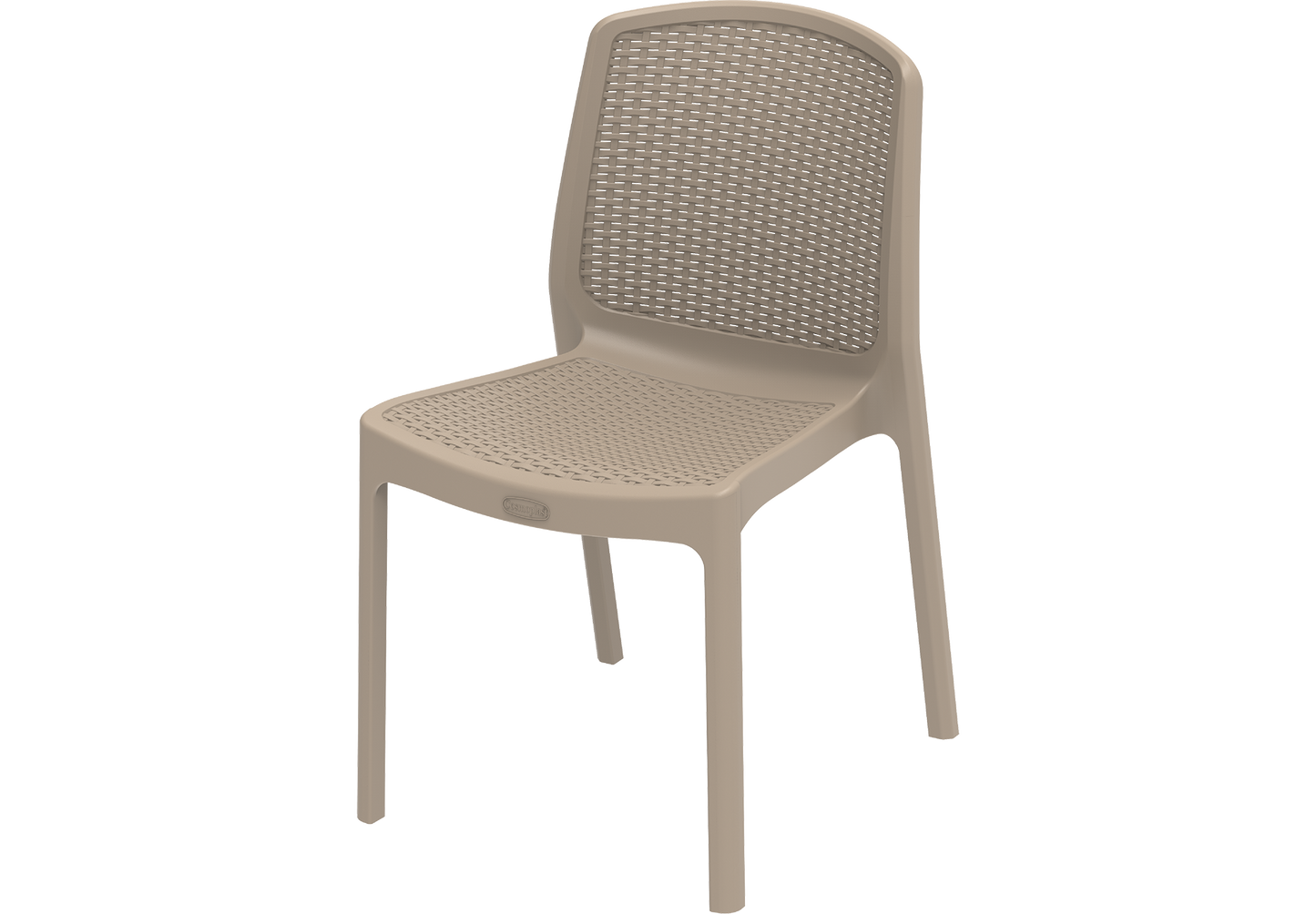 Cedarattan Armless Chair - Cosmoplast Kuwait