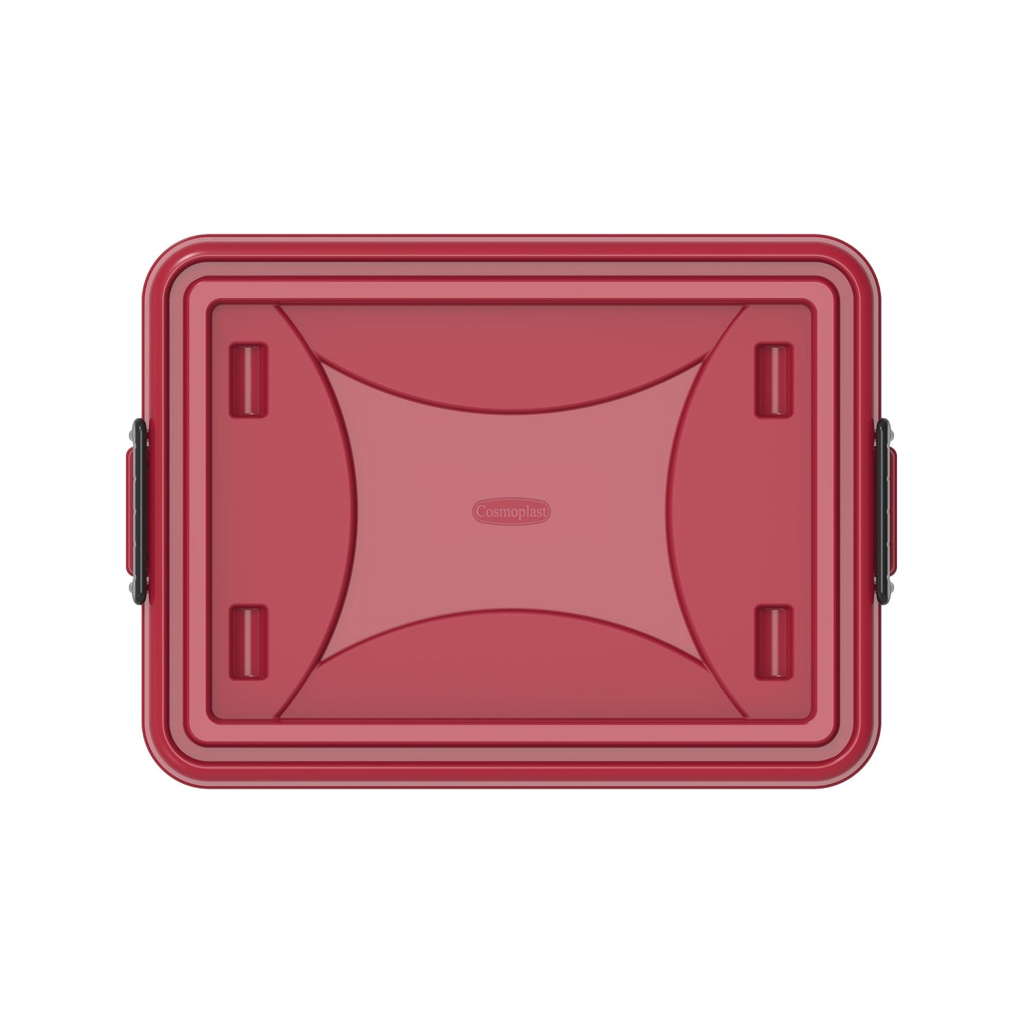 22L Clear Plastic Storage Boxes with Wheels & Lockable Lid - Cosmoplast Kuwait