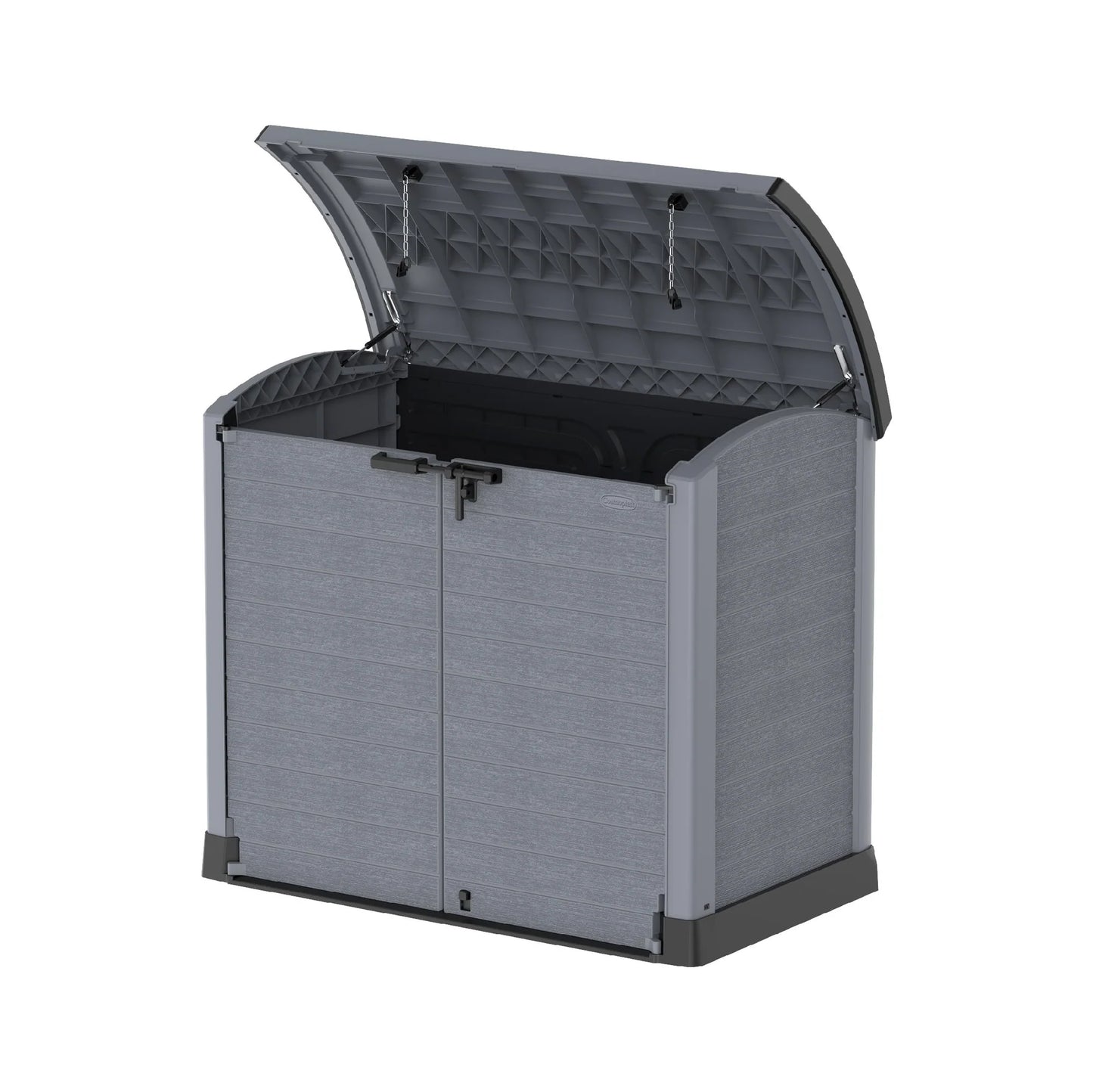 CEDARGRAIN 1200L SMALL STORAGE SHED WITH ARC LID - Cosmoplast Kuwait