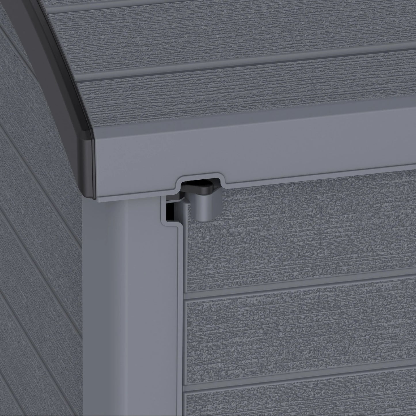 CEDARGRAIN 1200L SMALL STORAGE SHED WITH ARC LID - Cosmoplast Kuwait