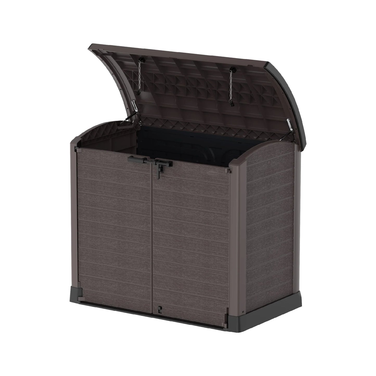 CEDARGRAIN 1200L SMALL STORAGE SHED WITH ARC LID - Cosmoplast Kuwait