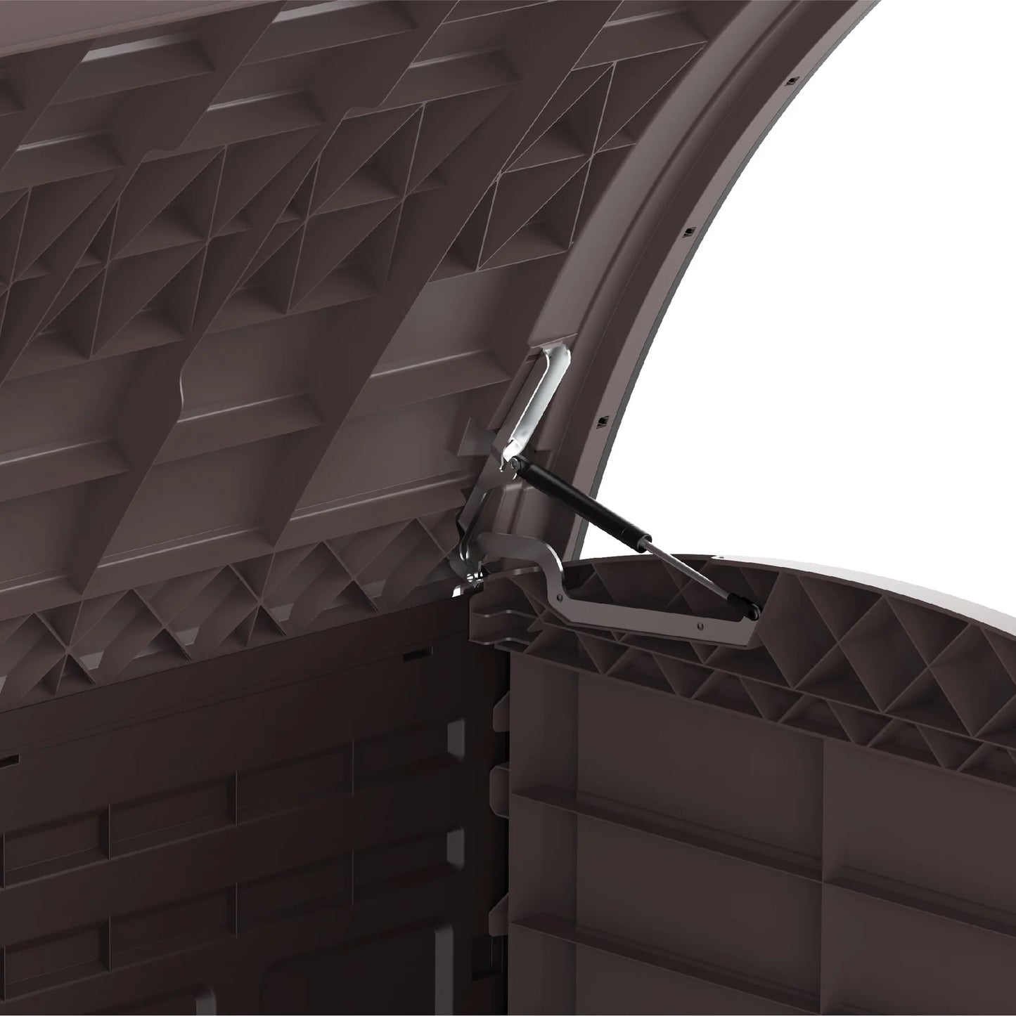 CEDARGRAIN 1200L SMALL STORAGE SHED WITH ARC LID - Cosmoplast Kuwait