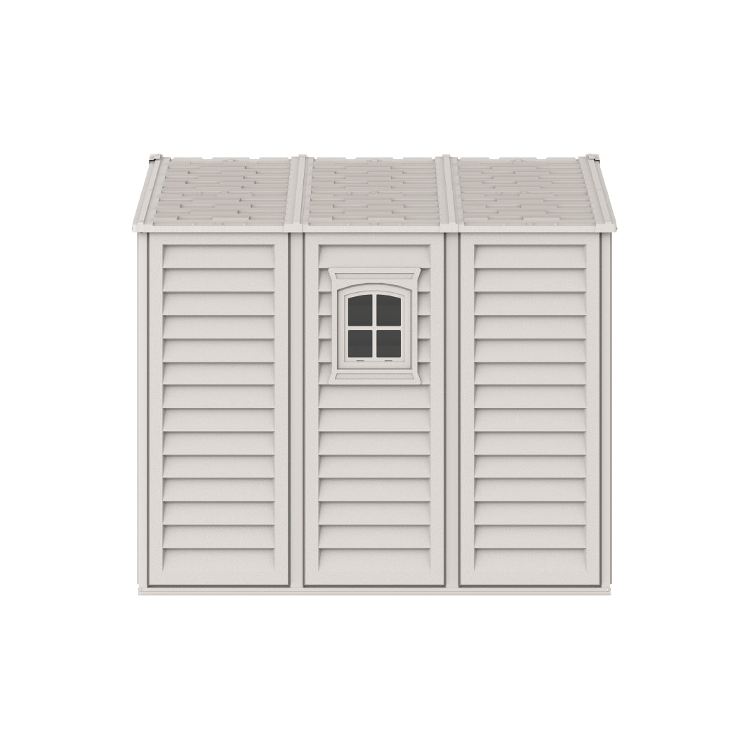 WoodBridge 10.5x8ft (324.8x247x233.2 cm) Resin Garden Storage Shed - Cosmoplast Kuwait