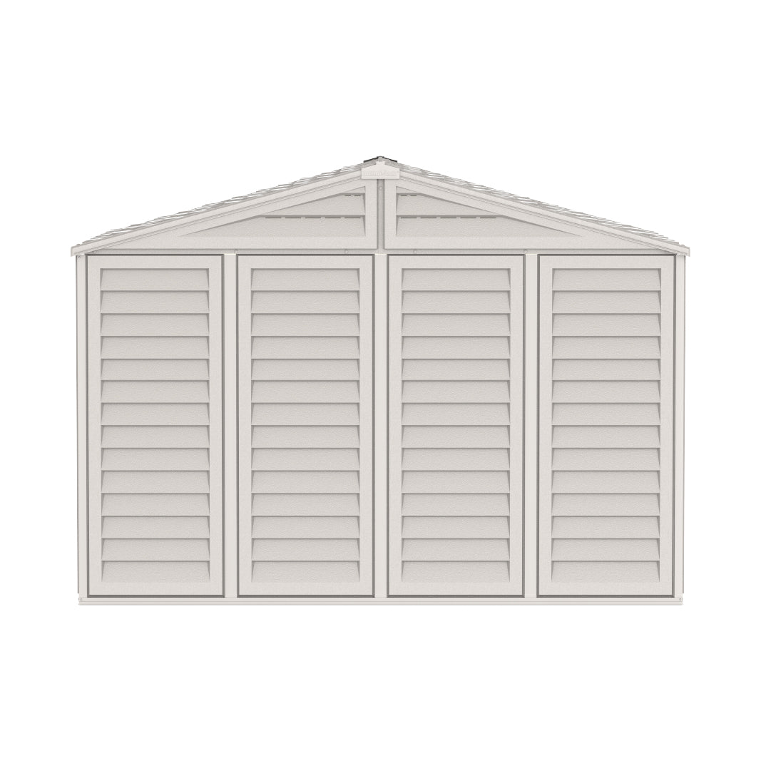 WoodBridge 10.5x8ft (324.8x247x233.2 cm) Resin Garden Storage Shed - Cosmoplast Kuwait