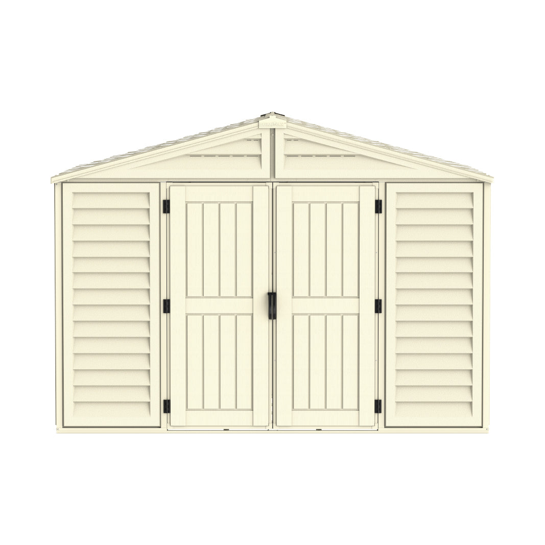 WoodBridge 10.5x8ft (324.8x247x233.2 cm) Resin Garden Storage Shed - Cosmoplast Kuwait