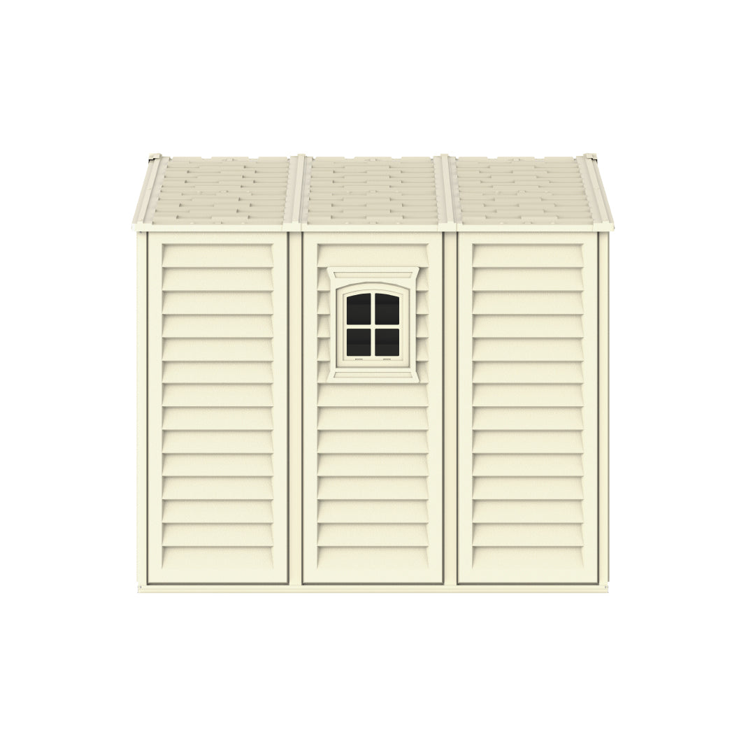 WoodBridge 10.5x8ft (324.8x247x233.2 cm) Resin Garden Storage Shed - Cosmoplast Kuwait