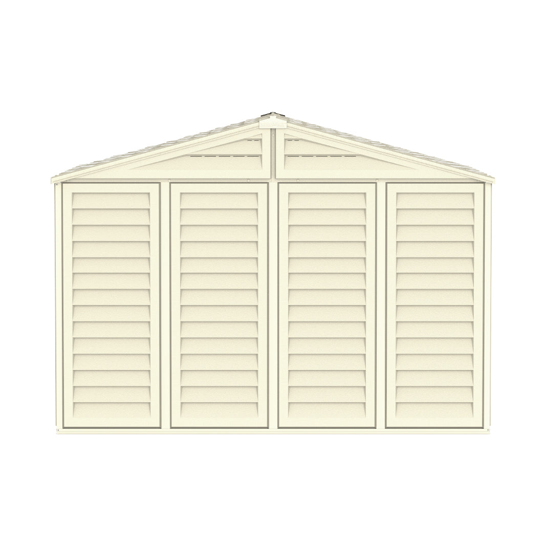 WoodBridge 10.5x8ft (324.8x247x233.2 cm) Resin Garden Storage Shed - Cosmoplast Kuwait