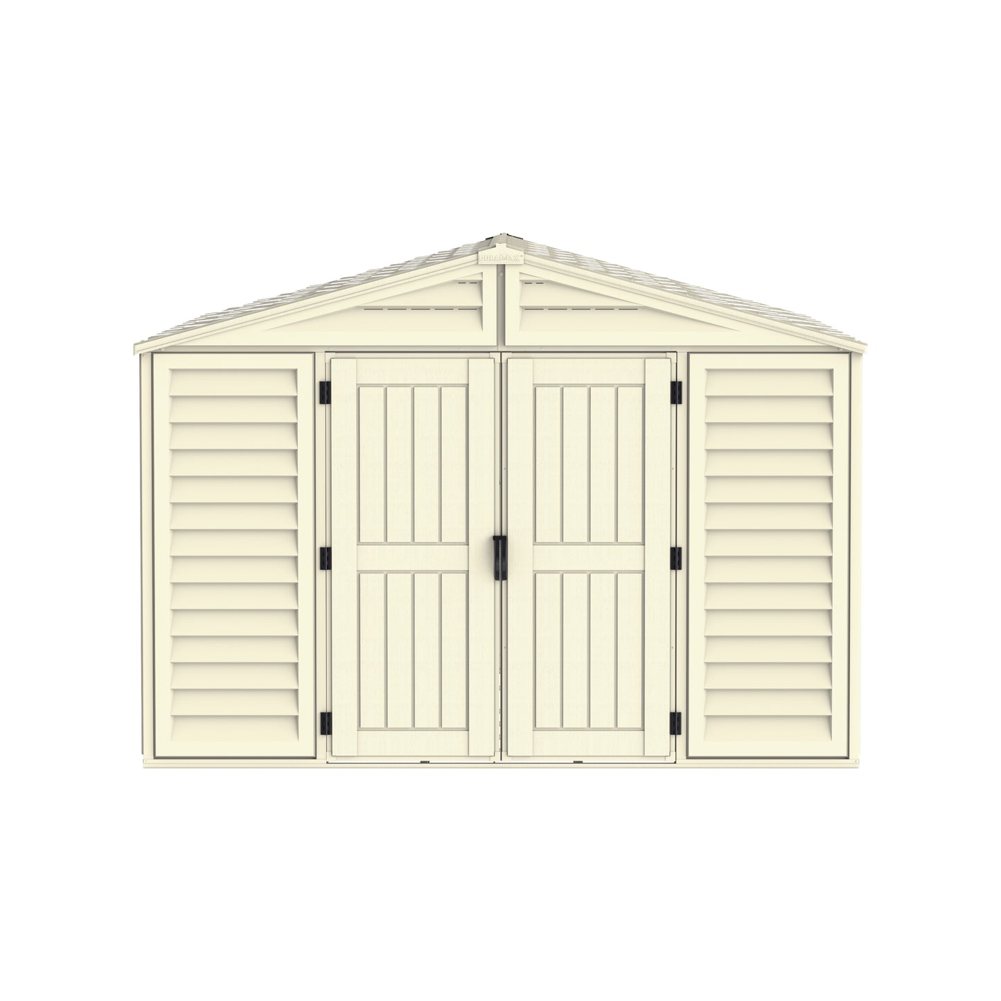 WoodBridge 10.5x13ft (324.8x405xH 233.2 cm) Resin Garden Storage Shed - Cosmoplast Kuwait
