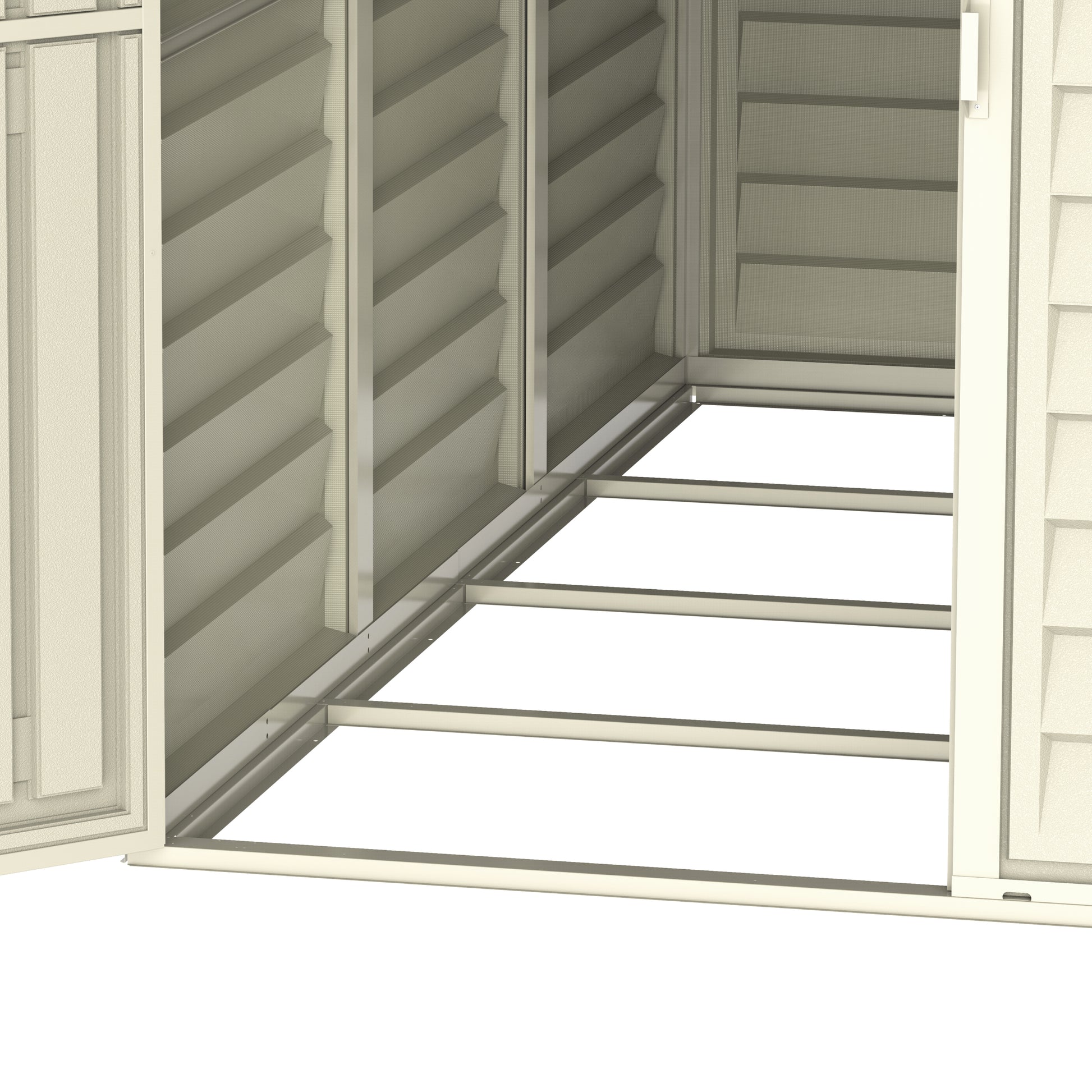 SideMate 4x8ft (241.7x122x187.4 cm) Resin Garden Storage Shed - Cosmoplast Kuwait