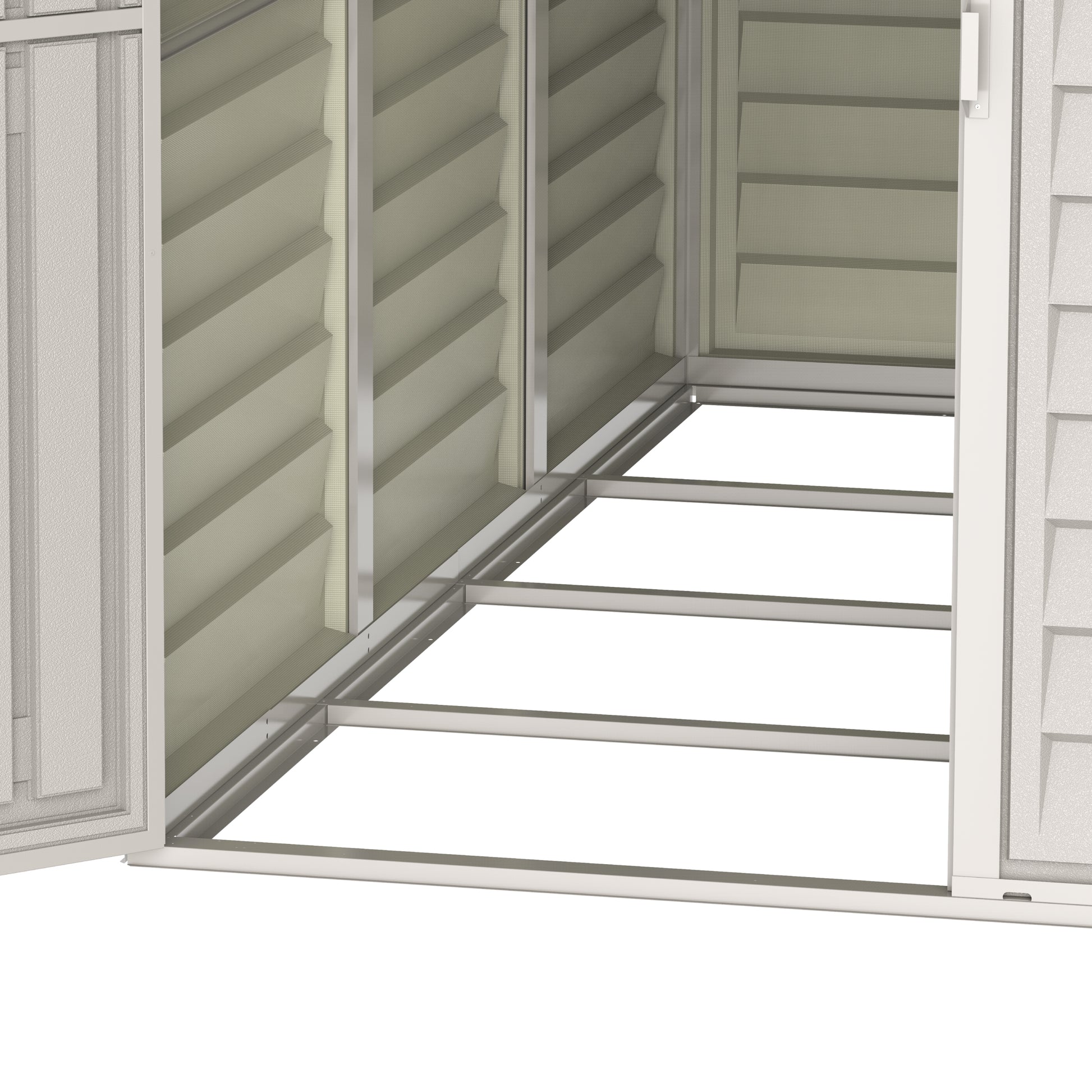 SideMate 4x8ft (241.7x122x187.4 cm) Resin Garden Storage Shed - Cosmoplast Kuwait