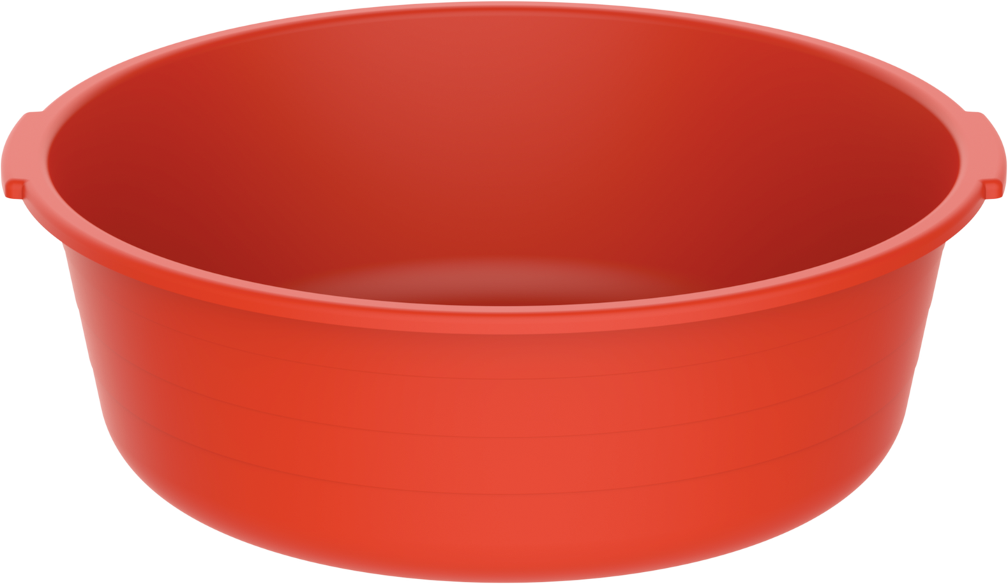 12" Round Plastic Basin Tub 6L - Cosmoplast Kuwait