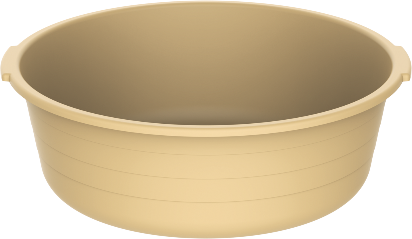 14" Round Plastic Basin Tub 8.5L - Cosmoplast Kuwait