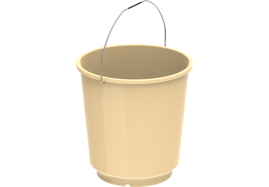 EX 26L Round Plastic Bucket with Steel Handle - Cosmoplast Kuwait