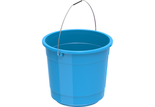 EX 3L Round Plastic Bucket with Steel Handle - Cosmoplast Kuwait