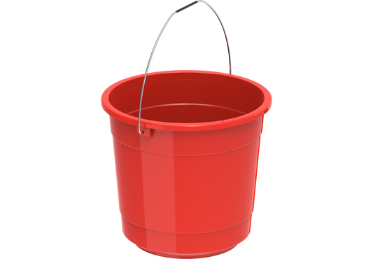 EX 5L Round Plastic Bucket with Steel Handle - Cosmoplast Kuwait