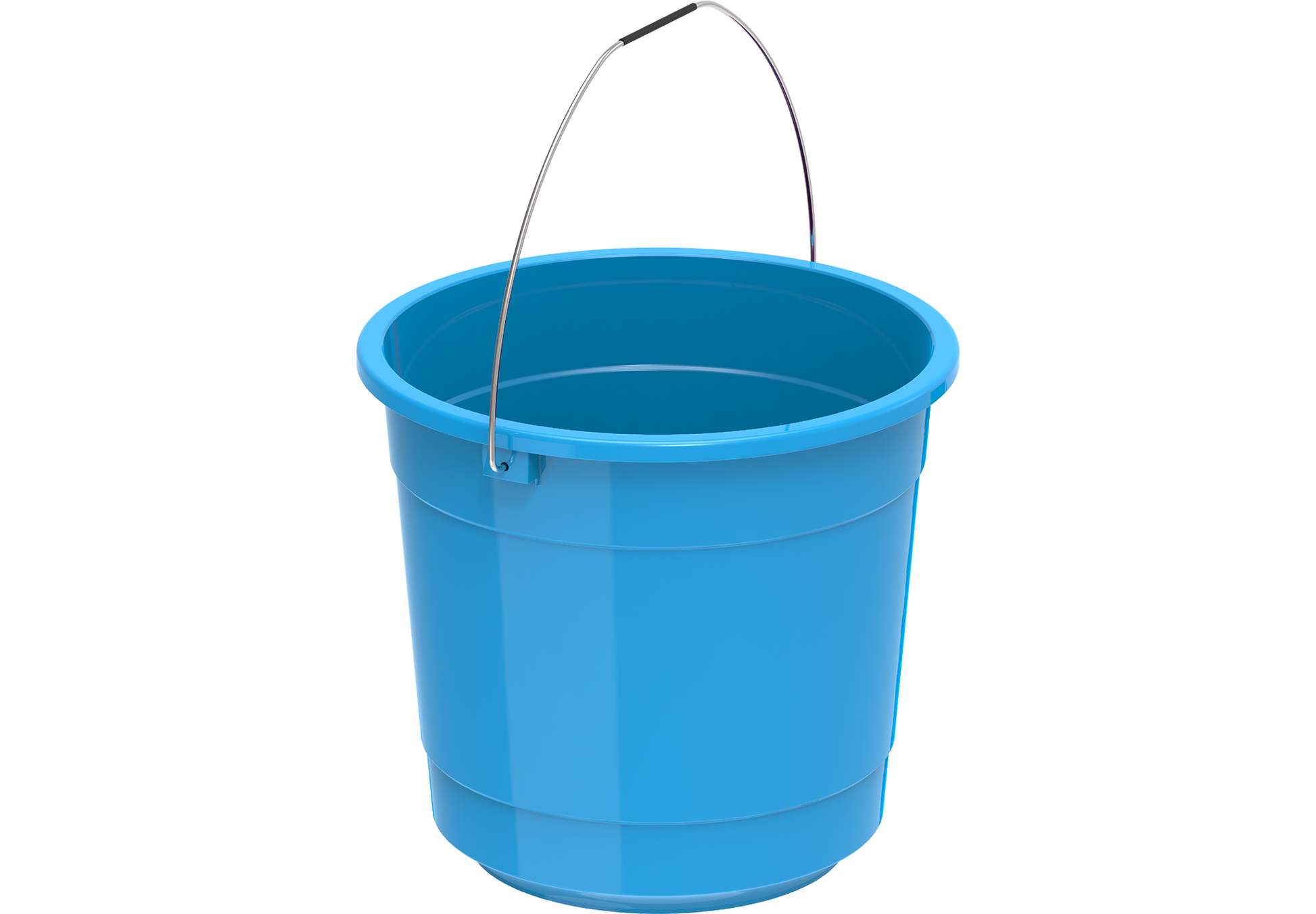 Plastic Round Bucket with Handle EX-30 5L Blue
