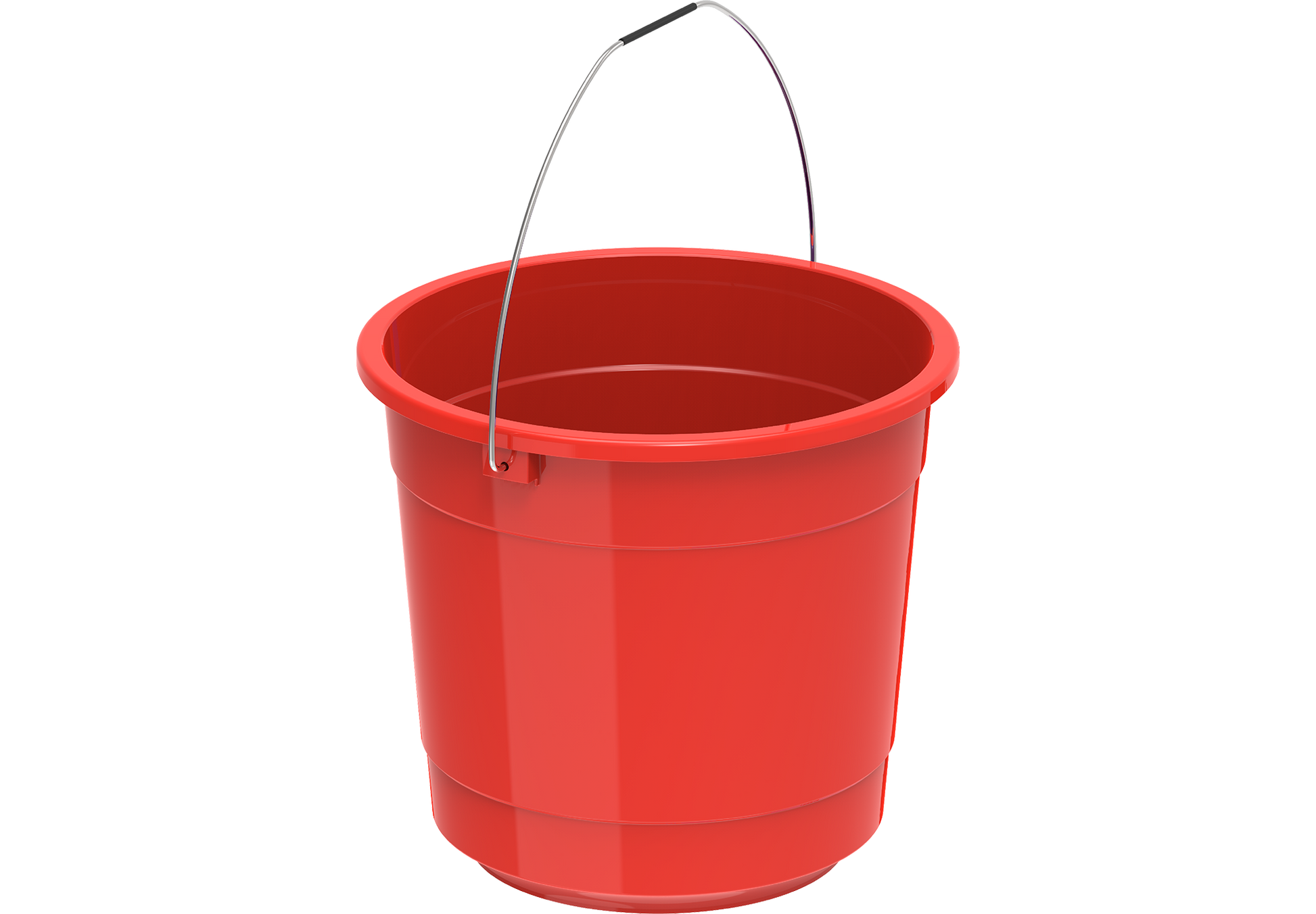 EX 15L Round Plastic Bucket with Steel Handle - Cosmoplast Kuwait