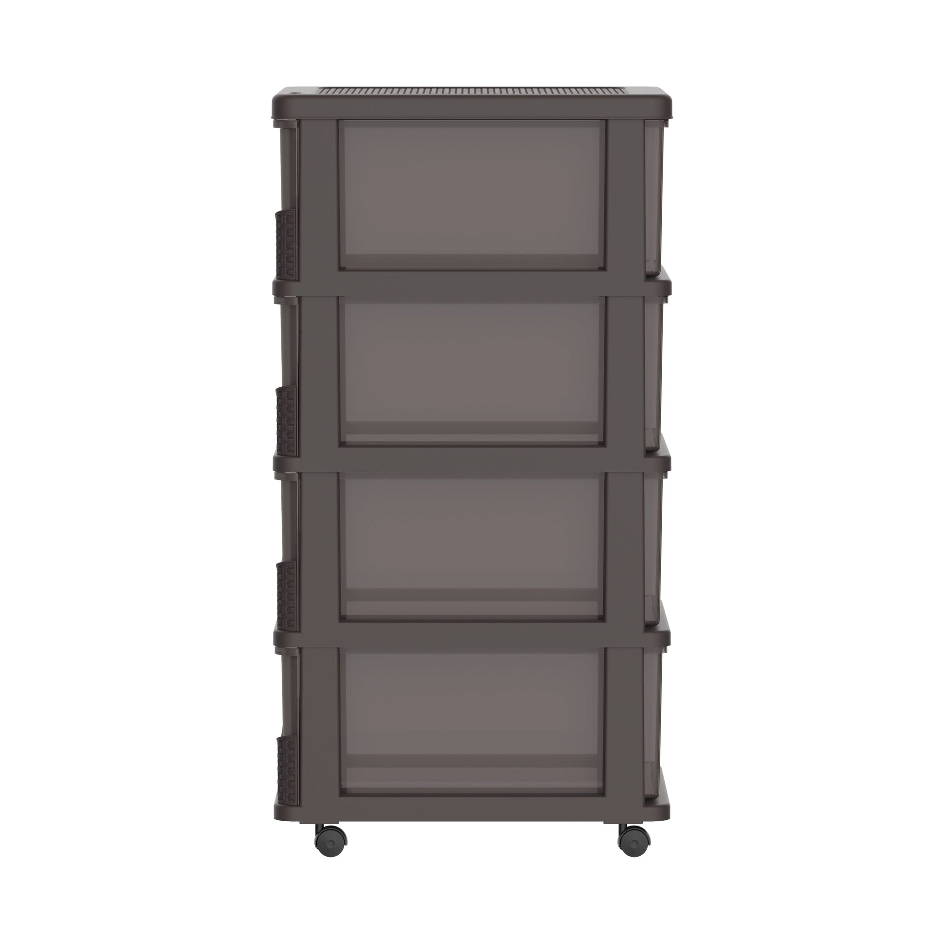 Cosmoplast 4 Tiers Cabinets with Drawers & Wheels