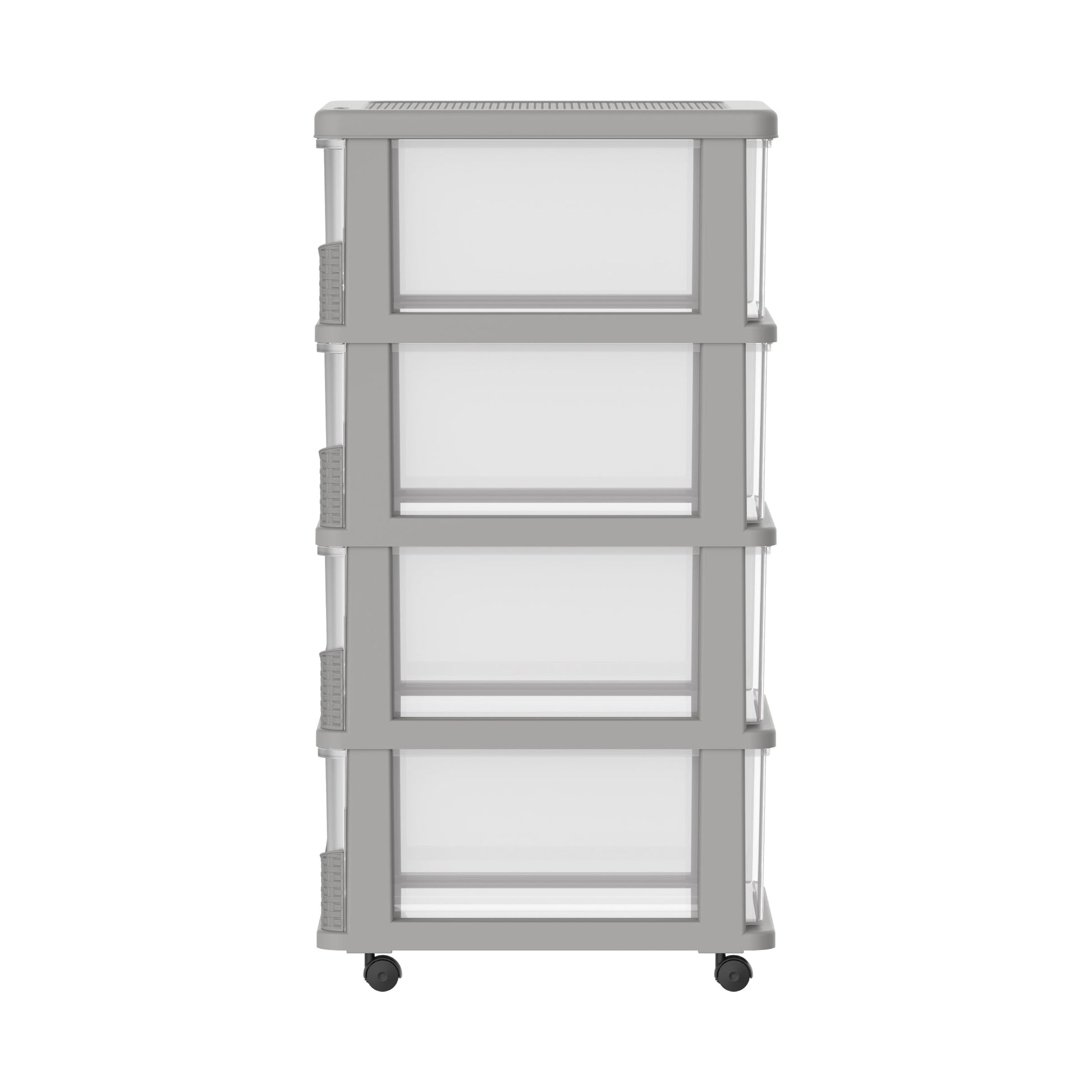 Cosmoplast 4 Tiers Cabinets with Drawers & Wheels