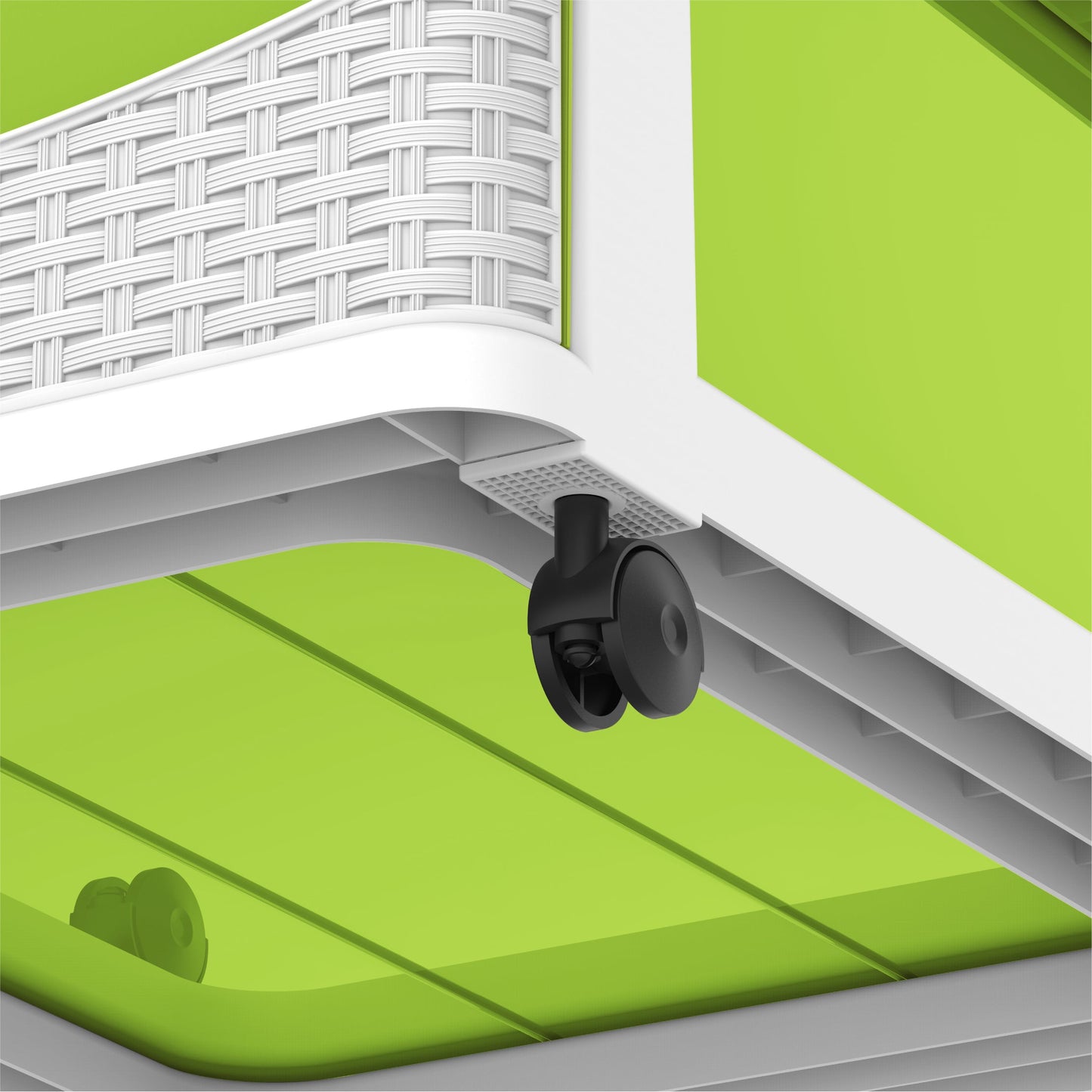 Cosmoplast 4 Tiers Cabinets with Drawers & Wheels