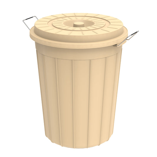 125L Round Plastic Drums with Lid - Cosmoplast Kuwait