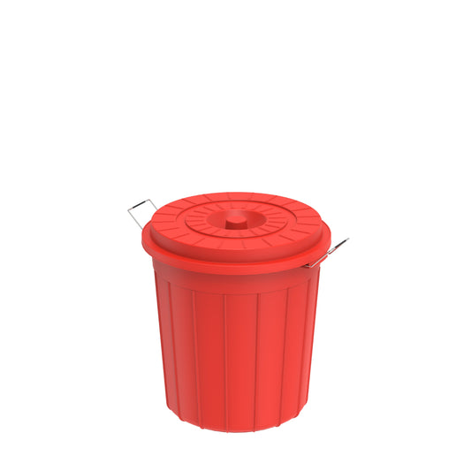 30L Round Plastic Drums with Lid - Cosmoplast Kuwait