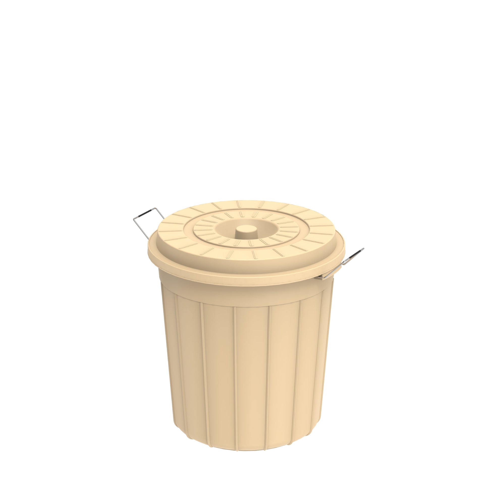 30L Round Plastic Drums with Lid - Cosmoplast Kuwait