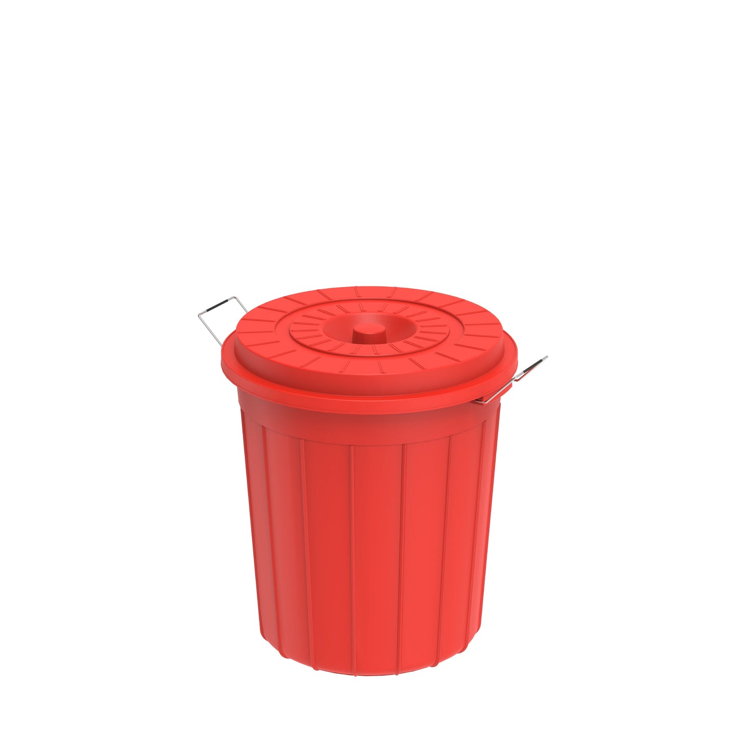 35L Round Plastic Drums with Lid - Cosmoplast Kuwait