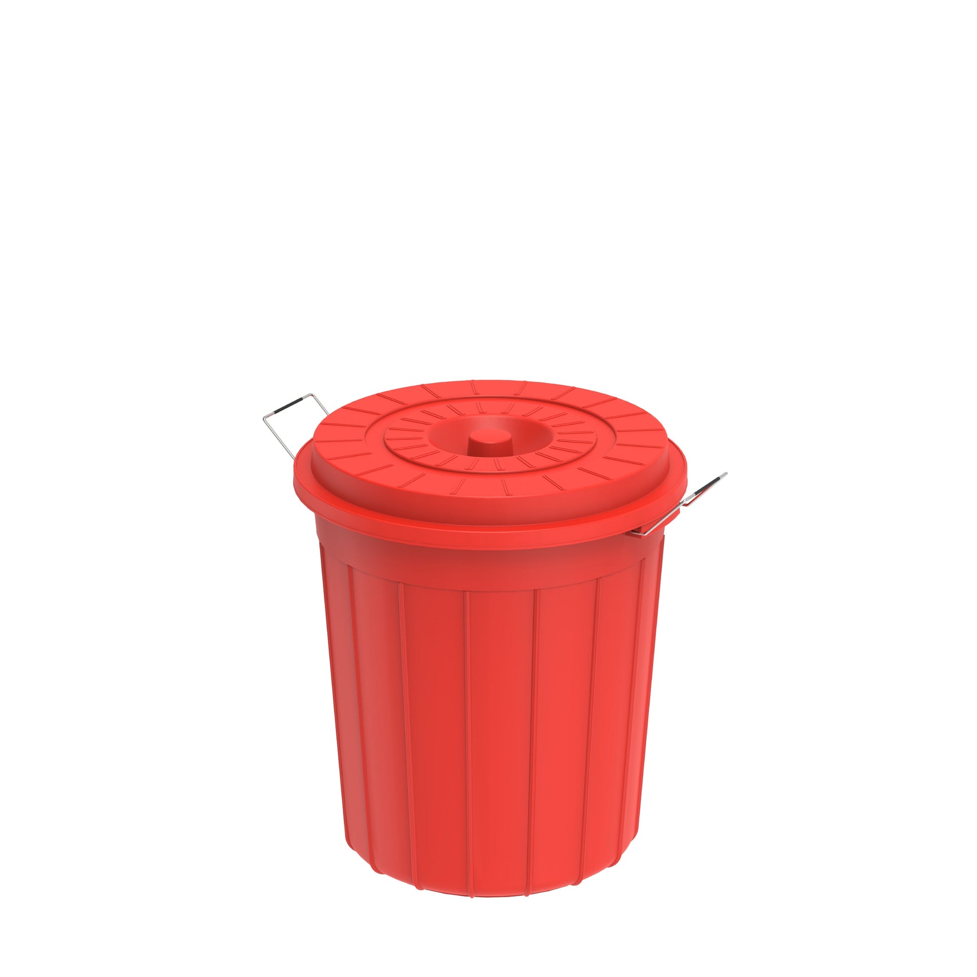 35L Round Plastic Drums with Lid - Cosmoplast Kuwait