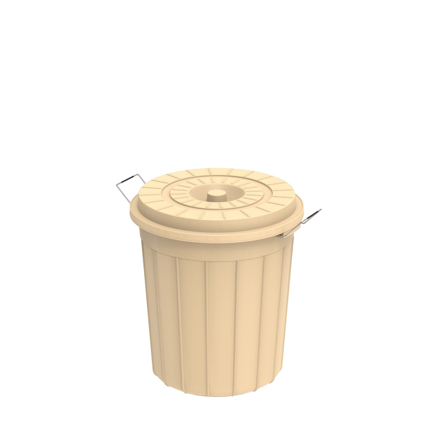 35L Round Plastic Drums with Lid - Cosmoplast Kuwait