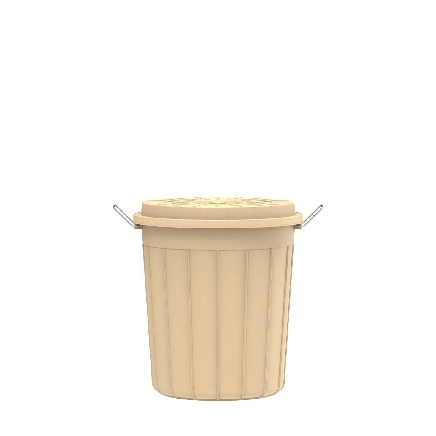 35L Round Plastic Drums with Lid - Cosmoplast Kuwait