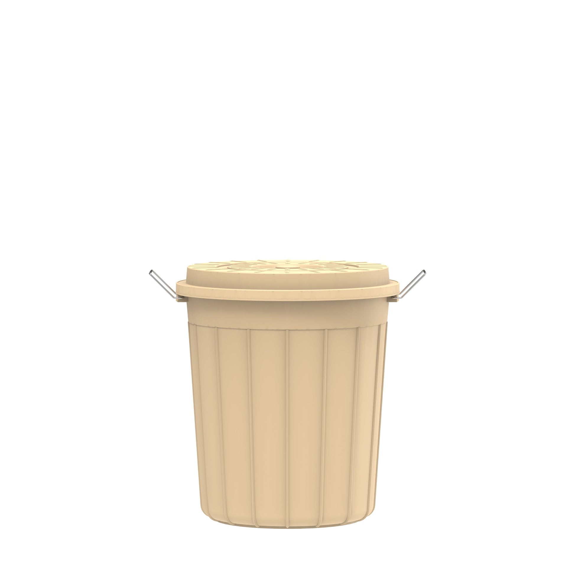 35L Round Plastic Drums with Lid - Cosmoplast Kuwait