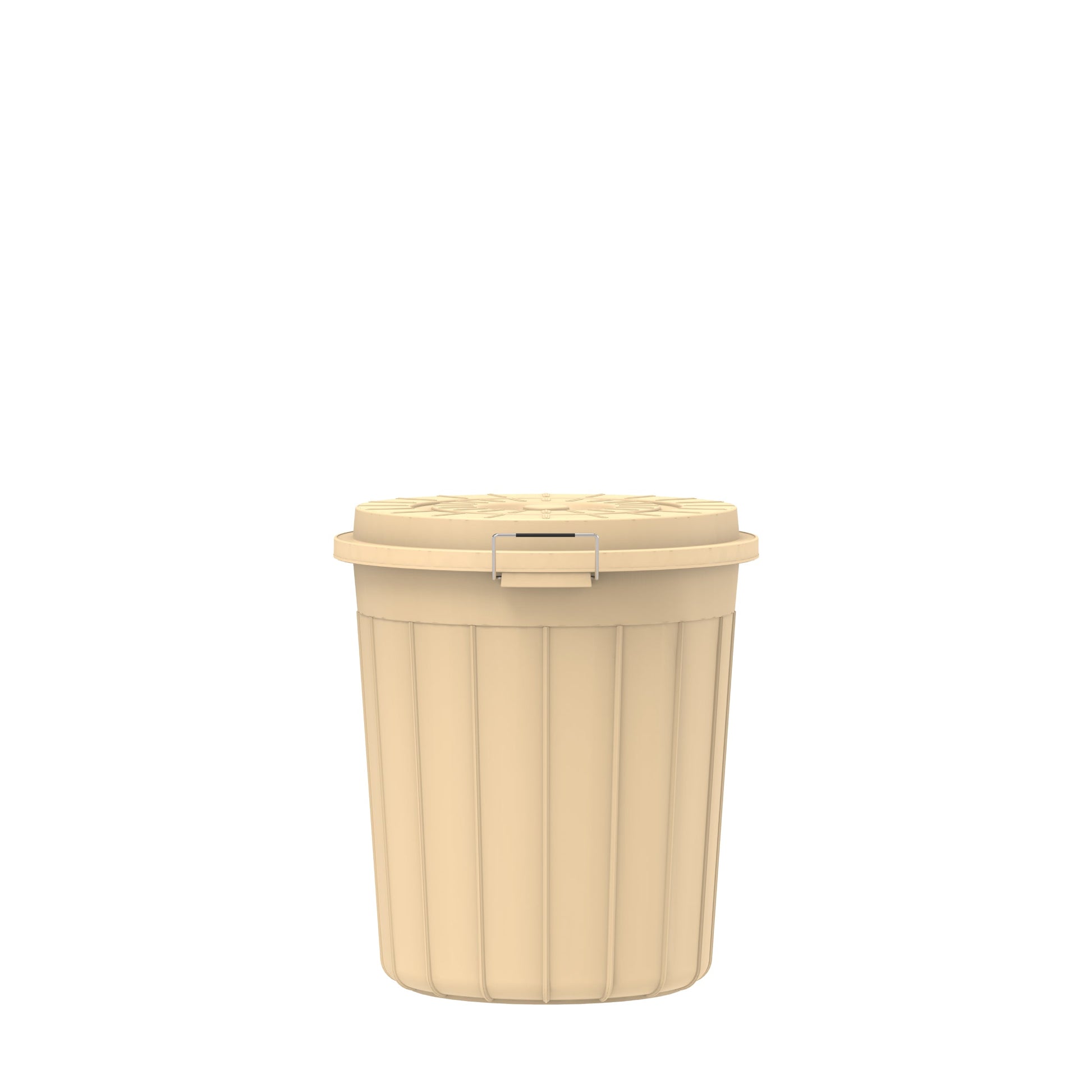35L Round Plastic Drums with Lid - Cosmoplast Kuwait