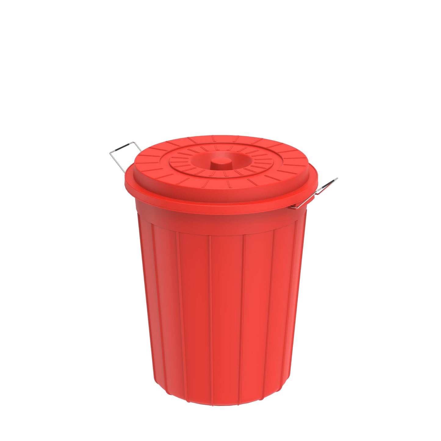 45L Round Plastic Drums with Lid - Cosmoplast Kuwait