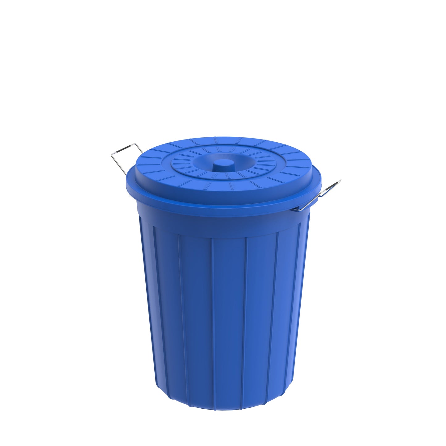 45L Round Plastic Drums with Lid - Cosmoplast Kuwait