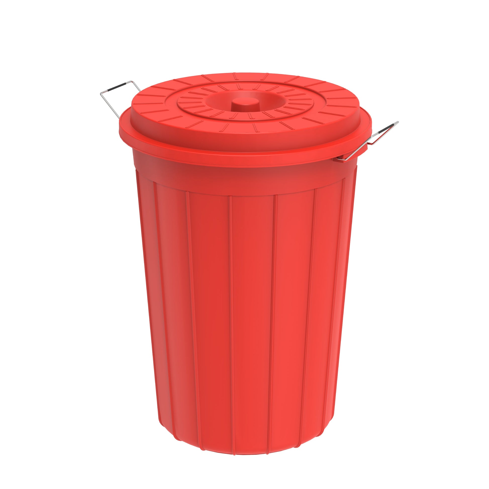 80L Round Plastic Drum with Lid - Cosmoplast Kuwait