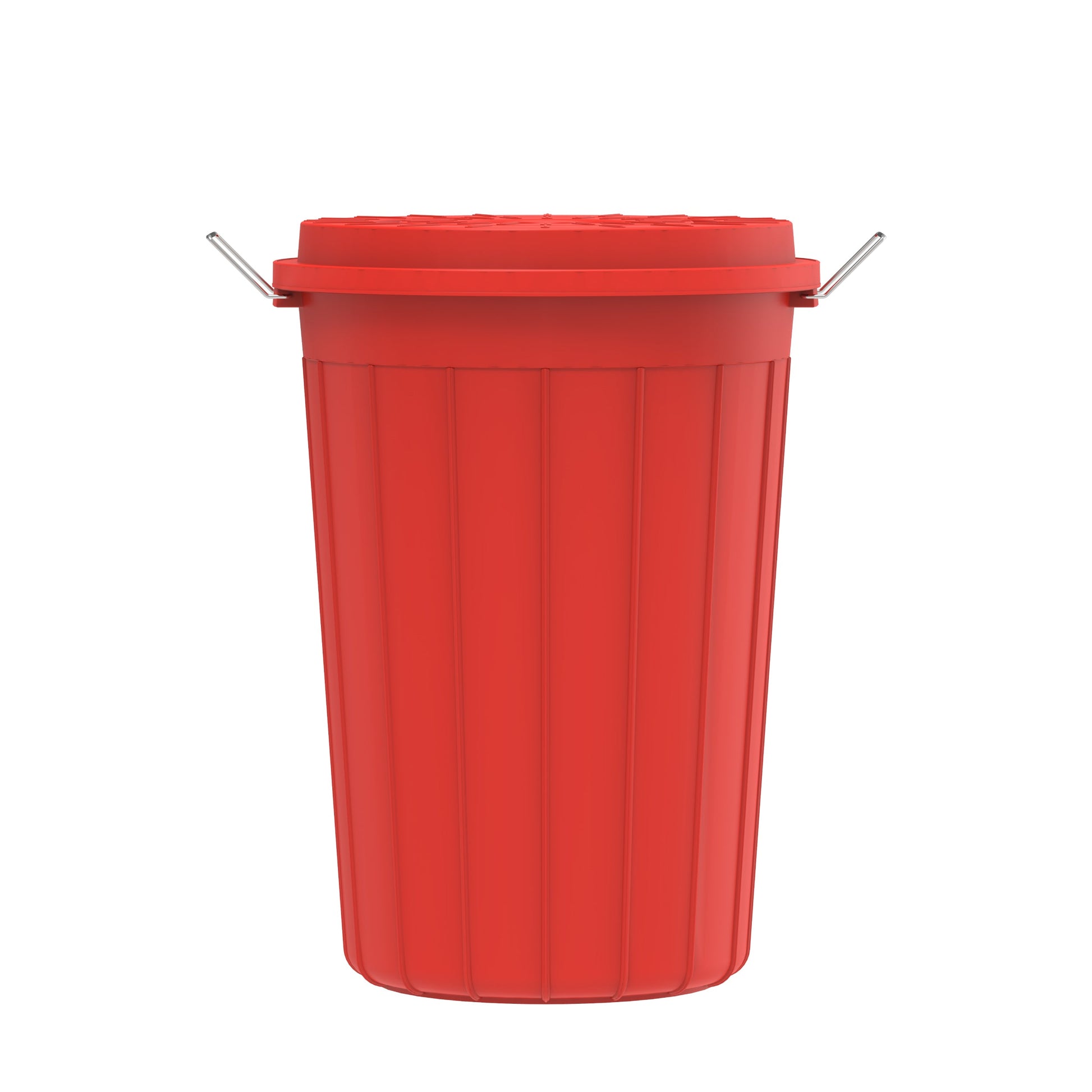 80L Round Plastic Drum with Lid - Cosmoplast Kuwait