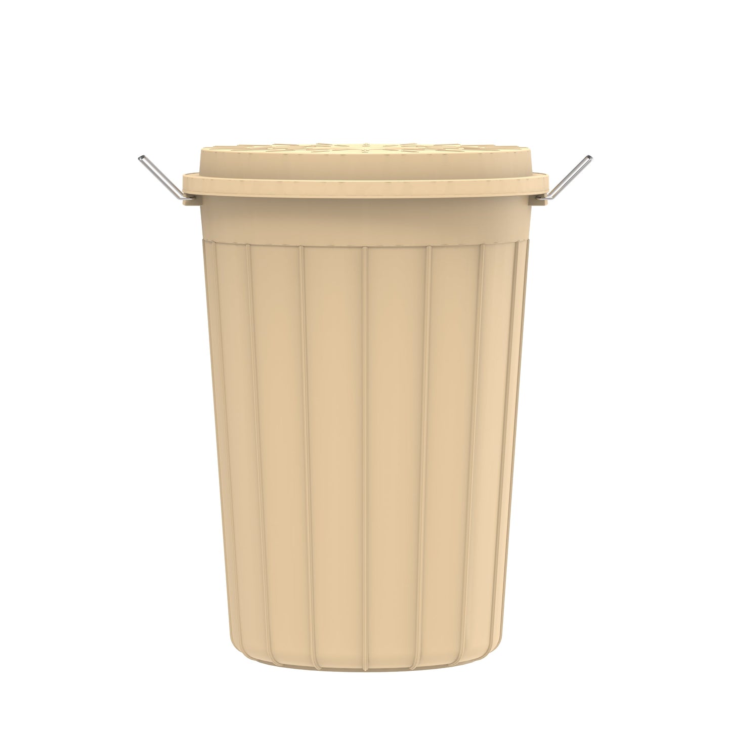 80L Round Plastic Drum with Lid - Cosmoplast Kuwait