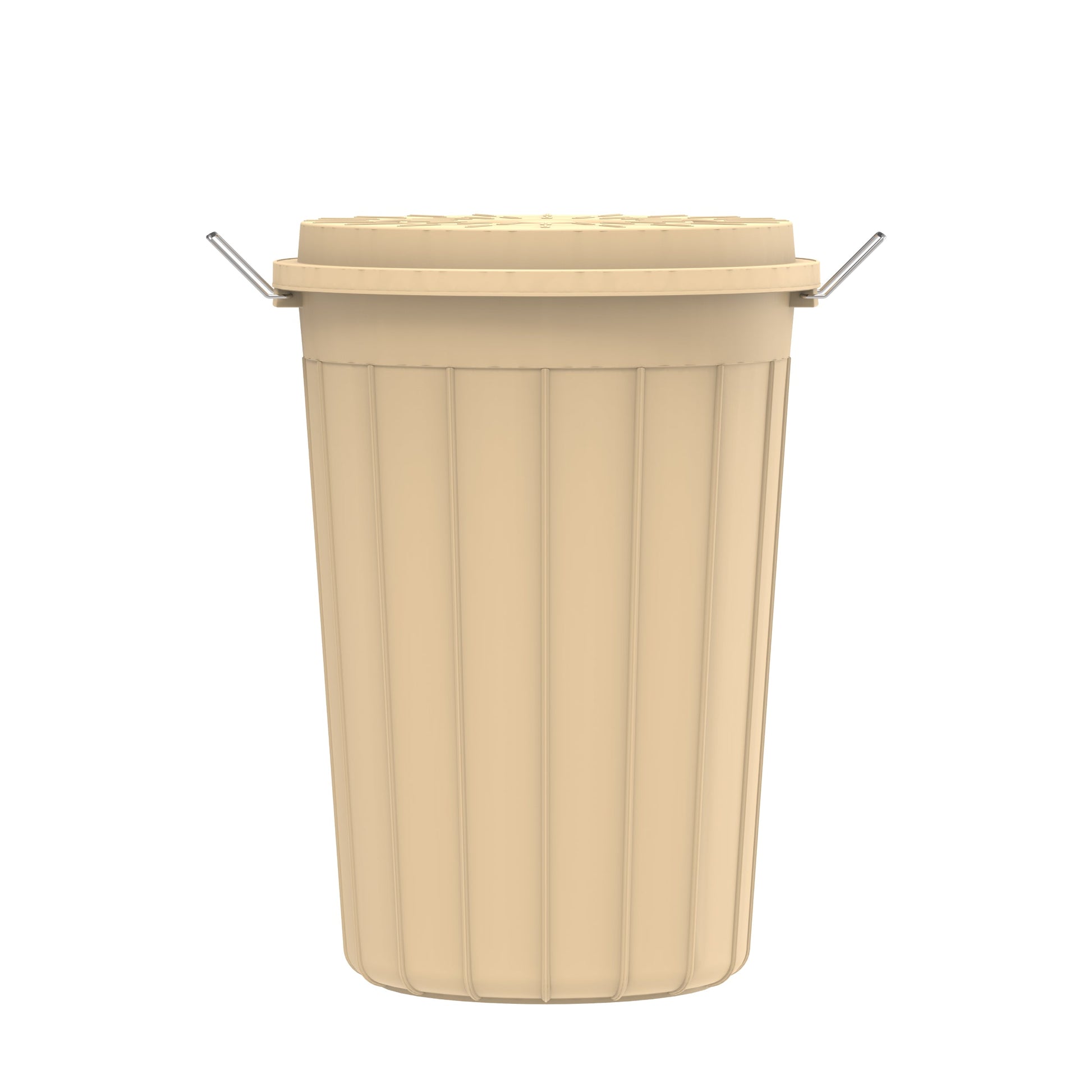 80L Round Plastic Drum with Lid - Cosmoplast Kuwait