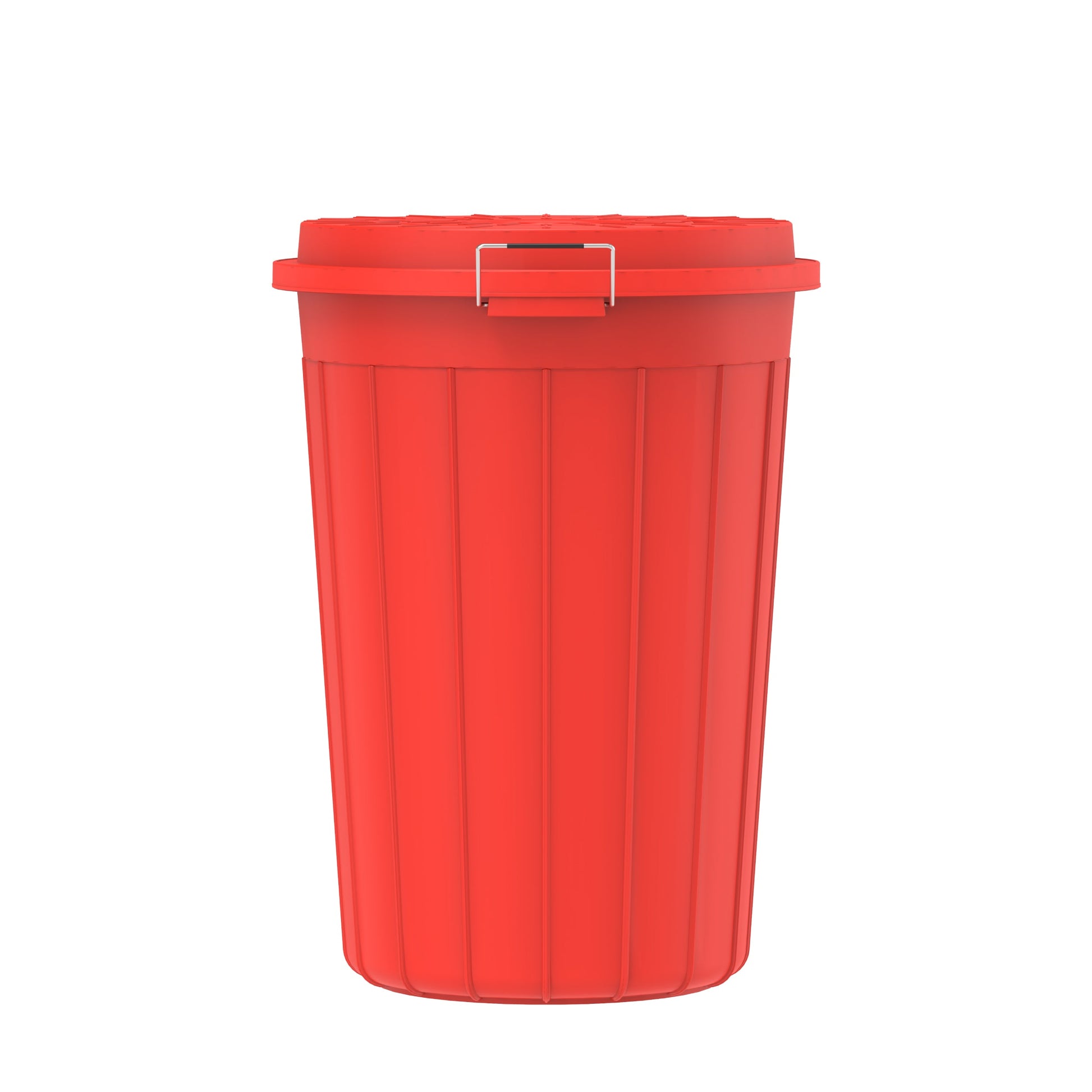 80L Round Plastic Drum with Lid - Cosmoplast Kuwait